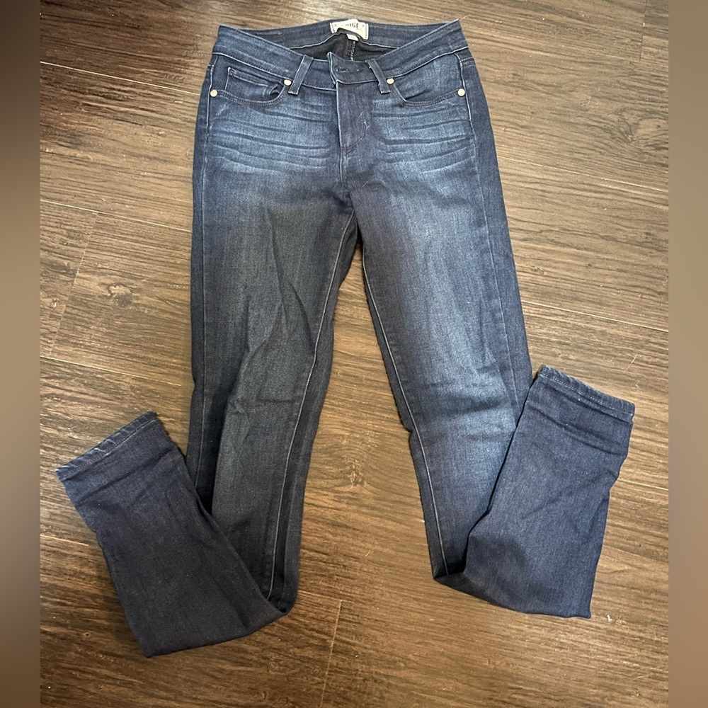 Paige dark skinny stretch jeans size 26